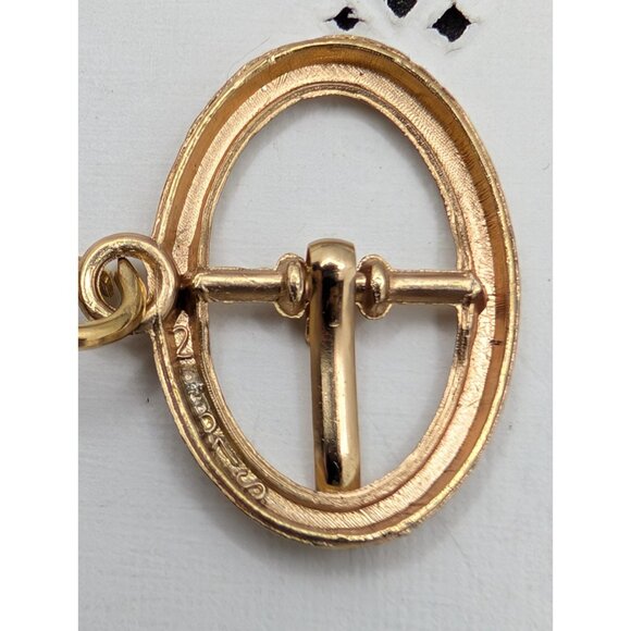 Miniature charm buckle for shoe lace with faux stone 1.5" - Picture 6 of 11